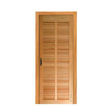 Porta Veneziana Montada Em Madeira Maciça Tauari Mapaf 80cm X