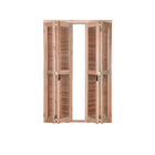 Porta com Veneziana Sanfonada Eucalipto 213x9,4cm Ambos os Lados Rondosul