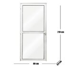 Porta Visione De Alumínio 210x80 Lado Direito Branco