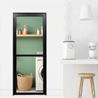 Porta Visione De Alumínio Linha Veneza 210x90  Abertura Direi