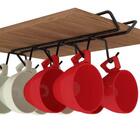 Porta Xicaras Elegance Preto Dicarlo