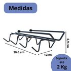 Porta Xicaras Elegance Preto Dicarlo