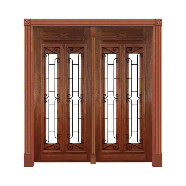 Portal De Abrir Alteza C/ Grade Mod. 231 Em Madeira Maciça Ce