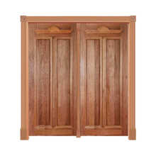 Portal De Abrir Alteza Mod. 232 Em Madeira Maciça Cedro Arana