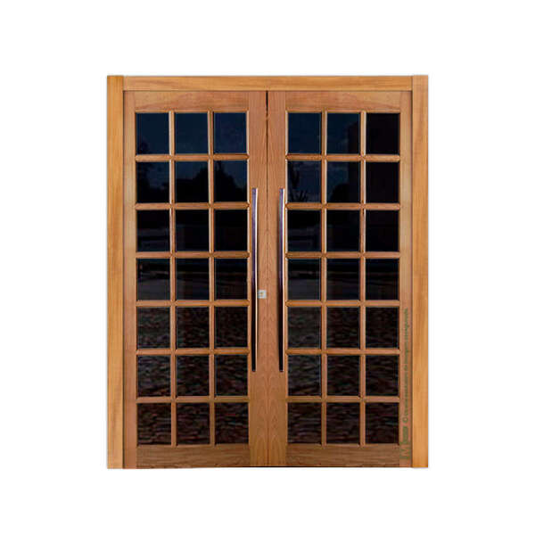 Portal De Entrada Ad Sem Vidro Em Madeira Maciça Tauari Mapaf