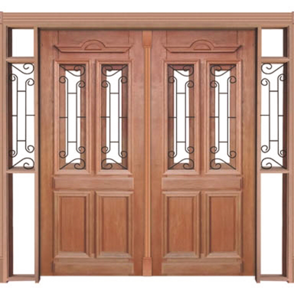 Portal Duplo Duquesa C/grade Mod. 02 Em Madeira Maciça Cedro