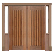 Portal Duplo Pivotante Barcelona Mod. 150 Em Madeira Maciça C