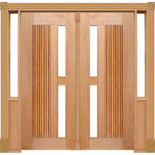 Portal Duplo Pivotante Barcelona P/vidro Mod. 160 Em Madeira