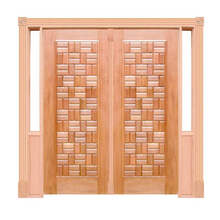 Portal Duplo Pivotante Clássica Mod. 070 Em Madeira Maciça Ce