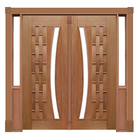 Portal Duplo Pivotante Couro Longo Arco P/vidro Mod. 115 Em M