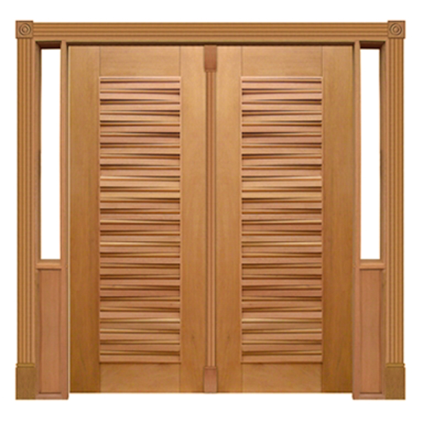 Portal Duplo Pivotante Madri Mod. 170 Em Madeira Maciça Cedro