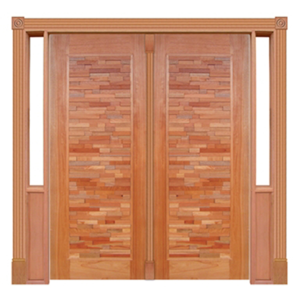 Portal Duplo Pivotante Mix Mod. 190 Em Madeira Maciça Cedro A