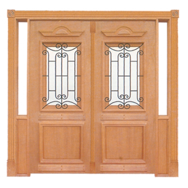 Portal Duplo Realeza C/grade Mod. 020 Em Madeira Maciça Cedro