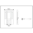 Portal Madeira Maciça Vitrô Duplo Águia Entalhada Completa 14