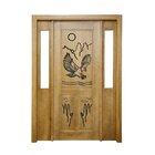 Portal Madeira Maciça Vitrô Duplo Águia Entalhada Completa 15