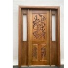 Portal Madeira Maciça Vitrô Duplo Ninho Entalhada Completa 15