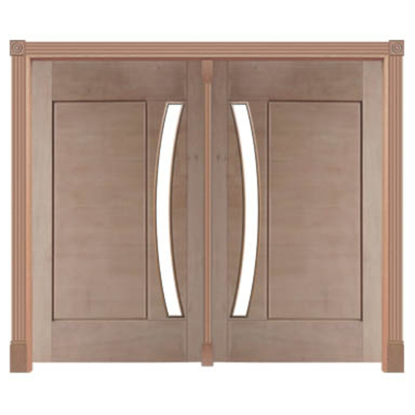 Portal Pivotante 01 Almofada Arco P/vidro Mod. 555 Em Madeira