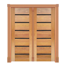 Portal Pivotante  Friso Preto Mod. 561 Em Madeira Maciã§a Ced