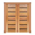 Portal Pivotante  Friso Preto Mod. 561 Em Madeira Maciã§a Ced