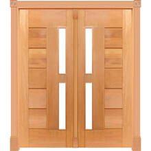 Portal Pivotante  P/vidro Mod. 335 Em Madeira Maciã§a Cedro A