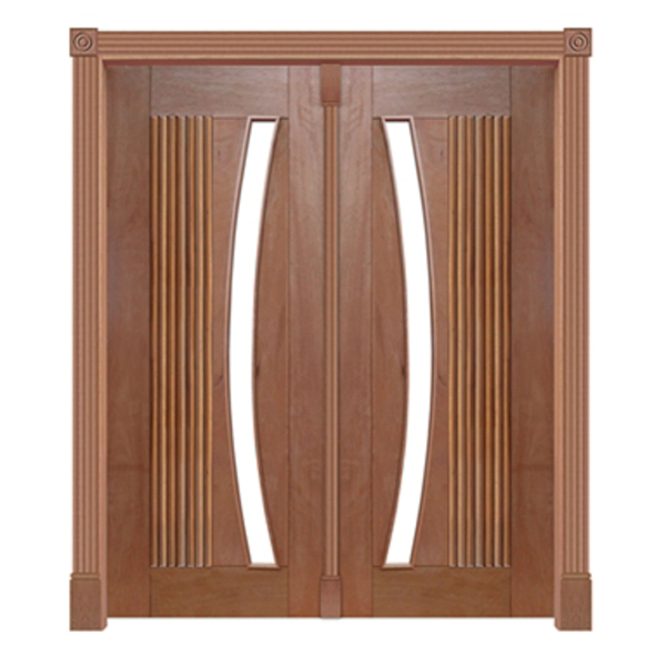 Portal Pivotante Barcelona Arco P/vidro Mod. 320 Em Madeira M