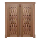 Portal Pivotante Couro Longo Mod. 365 Em Madeira Maciça Cedro