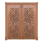 Portal Pivotante Couro Mod. 360 Em Madeira Maciça Cedro Arana