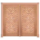 Portal Pivotante Detalhe Mod. 420 Em Madeira Maciça Cedro Ara