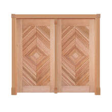 Portal Pivotante Diamante Mod. 565 Em Madeira Maciça Cedro Ar