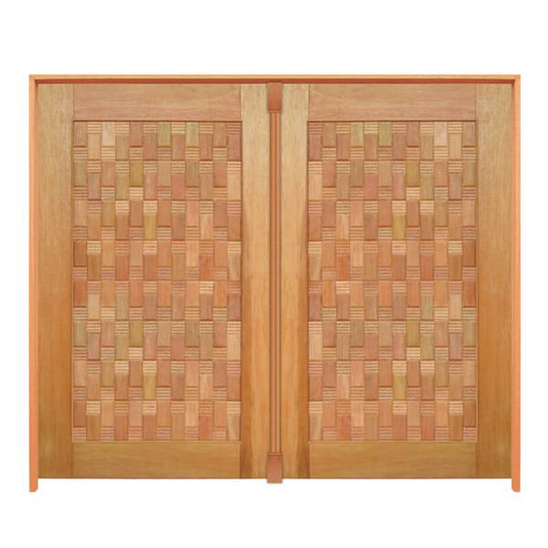 Portal Pivotante Filadélfia Mod. 550 Em Madeira Maciça Cedro