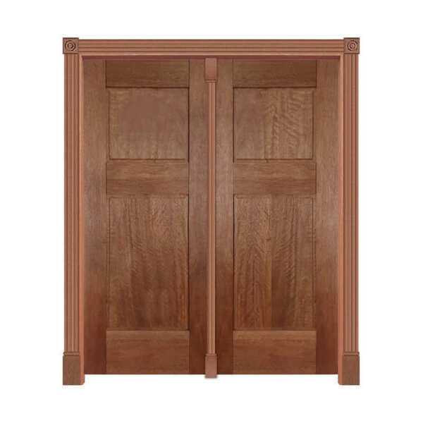 Portal Pivotante Flórida Mod. 217 Em Madeira Maciça Cedro Ara