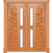 Portal Pivotante Mix P/vidro Mod. 325 Em Madeira Maciça Cedro