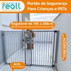 Portão De Correr Com Altura De 85 Cm E Largura Regulável De 1