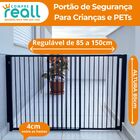 Portão De Correr Com Altura De 85 Cm E Largura Regulável De 8