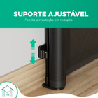 Portão De Segurança Para Pet Bebe Preto Tela Recolhimento