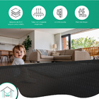 Portão De Segurança Retrátil 1,80 Preto Para Bebês