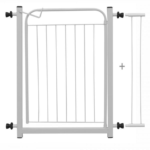 Portão Mais Dog Branco C/ Along 10cm