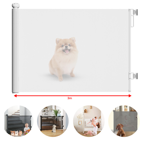 Portão Proteção Criança E Pet Escada Porta Cor Branco