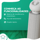 Portão Proteção Criança E Pet Escada Porta Cor Branco