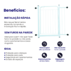 Portão Segurança Pet Grade Proteção 75cm Cães Bebês Gudim