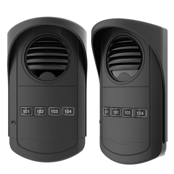 Porteiro Coletivo de 4 Pontos Preto  AGL  - S300