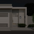 Porteiro Eletrônico Interfone Inviolável Branco/Cinza PT-270