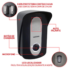 Porteiro Eletrônico Interfone Inviolável Branco/Cinza PT-270