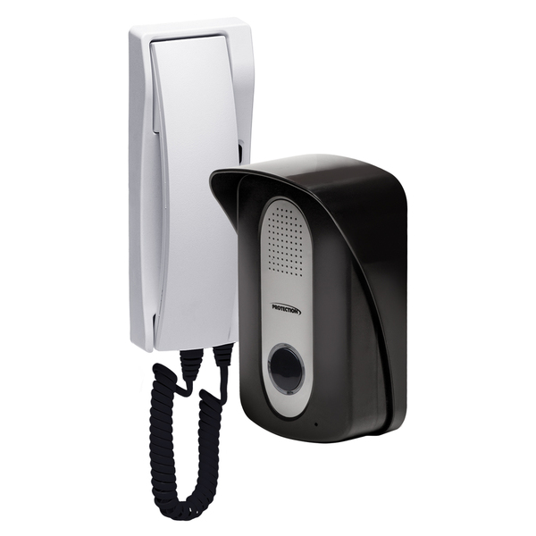 Porteiro Eletrônico Interfone Inviolável Branco/Cinza PT-270