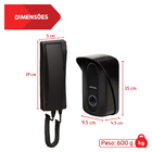 Porteiro Eletrônico Interfone Inviolável Preto/Preto PT-270 P