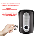 Porteiro Eletrônico Preto Acesso Tag Rfid Com Fechadura Elétr