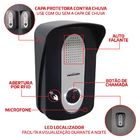 Porteiro Eletrônico Preto Acesso Tag Rfid Com Fechadura Elétr