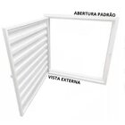 Portinhola Alçapão Abrigo Alumínio Branco Linha Veneza Medida