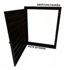 Portinhola Alçapão Abrigo Alumínio Preto Linha Veneza Medidas