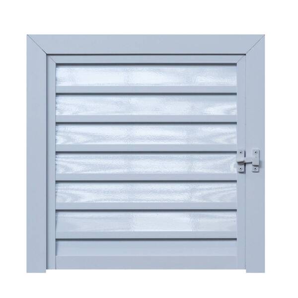 Portinhola 1 Folha de Giro Alumínio Pintado Branco Sob Medida Linha 25 OGB Esquadrias